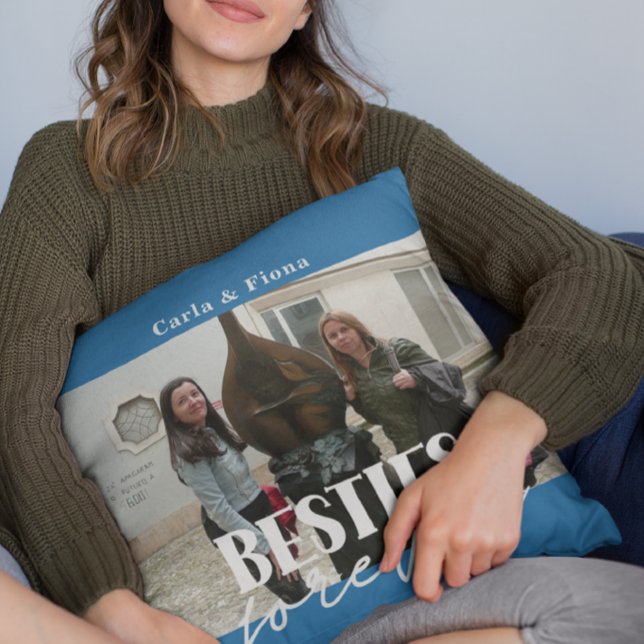 Foto Besties Best Friends Throw Kissen (Von Creator hochgeladen)
