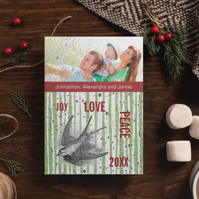 Foto Birch Tree Vintage Vögel (Von Creator hochgeladen)