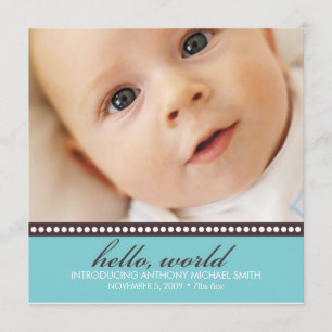 Foto Birth Ankündigung