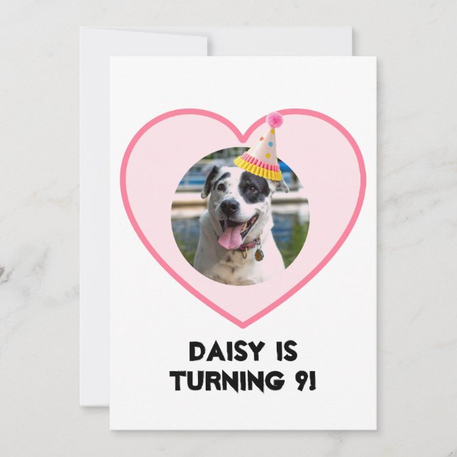 Foto Birthday Einladung (Vorderseite)