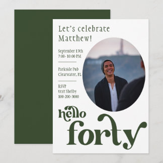 Foto Birthday Einladung für ihn | 40