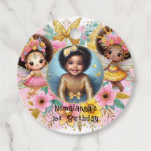 Foto Birthday Little Black Fairy African Pink