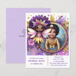 Foto Birthday Little Black Fairy Afrikanische Lila