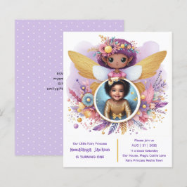 Foto Birthday Little Black Fairy Afrikanische Lila