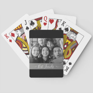 Foto Black and White Die besten Freunde Spielkarten