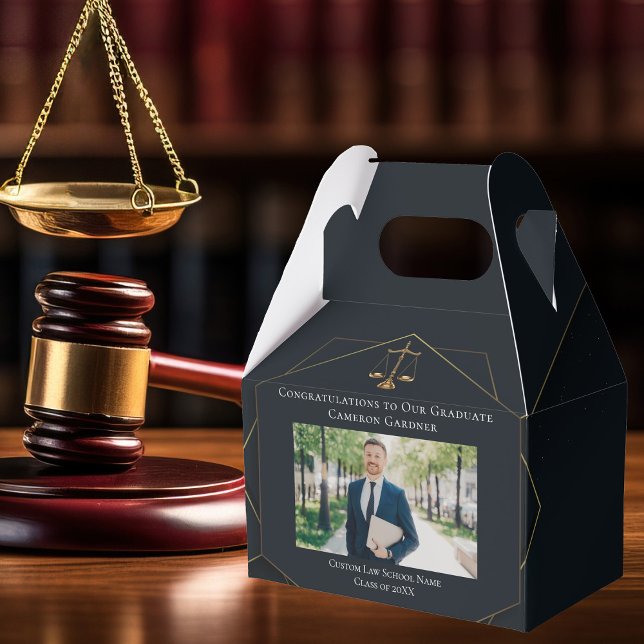 Foto Black Graduation Party der Chic Law School Geschenkschachtel (Von Creator hochgeladen)