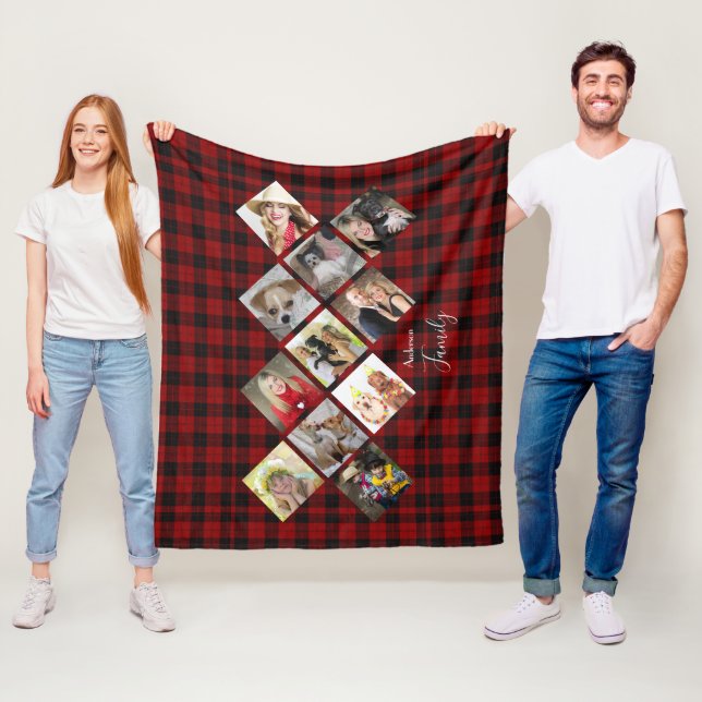 Foto Blanket - Lumberjack - Instagram Square Fleecedecke (Beispiel)