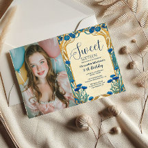 Foto Blaue Kornblume Jugendstil Sweet Sixteen