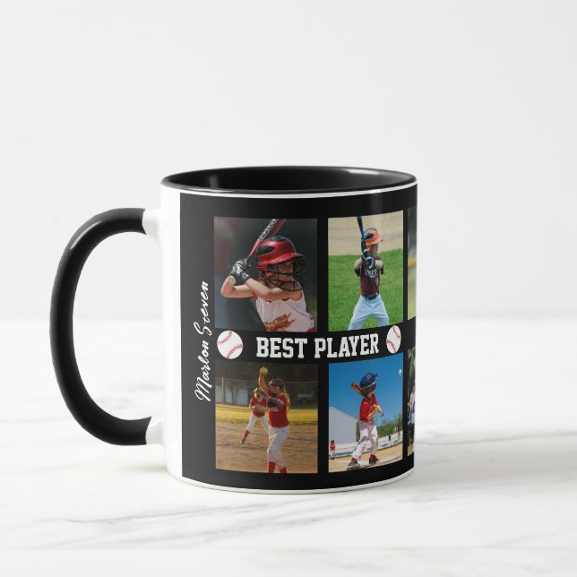 Foto-Block für Baseball-Foto-Collage Tasse (Links)