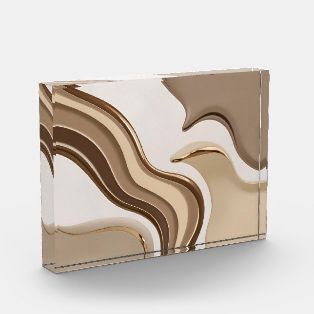 Foto-Block in stilvoller abstrakter Grafik Fotoblock (Links)