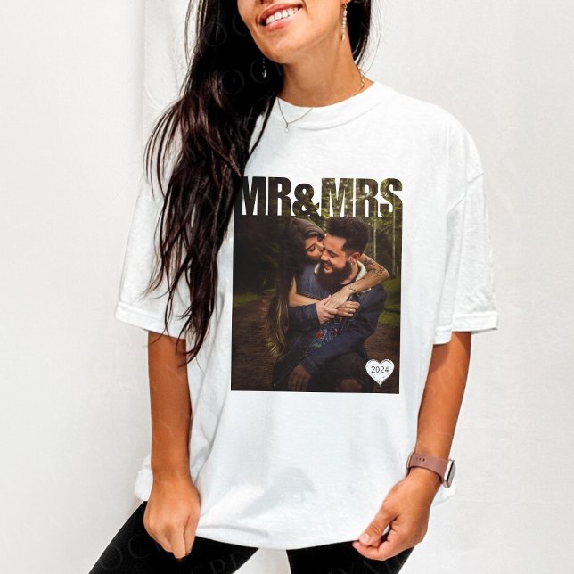 Foto Block T-Shirt (Mr & Mrs Photo Block T-Shirt
)