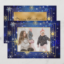 Foto Blue Gold Snowflake Weihnachten Weihnachten