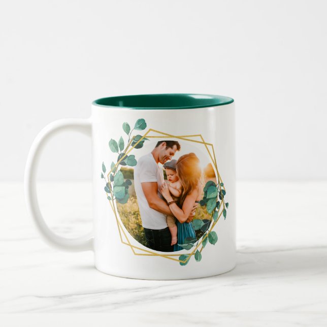 Foto-Blumenbezug-Tasse Zweifarbige Tasse (Links)