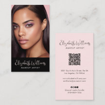 Foto Blush Pink Schrift Schwarz Soziales Icon QR-C