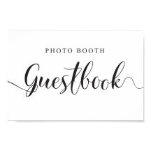 Foto Booth Gästebuchsign für Hochzeiten