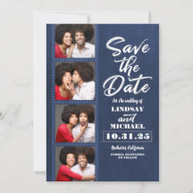 Foto Booth Lesezeichen Thema Spaß Save the Date