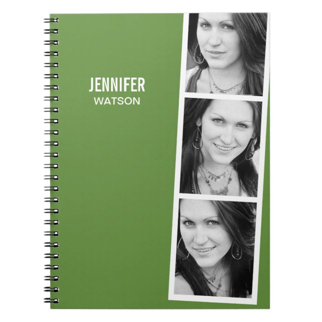 Foto Booth Personalisiertes Notebook Notizblock (Vorderseite)