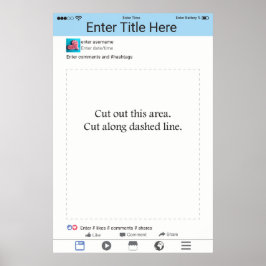 Foto Booth Prop Frame Poster Social Media