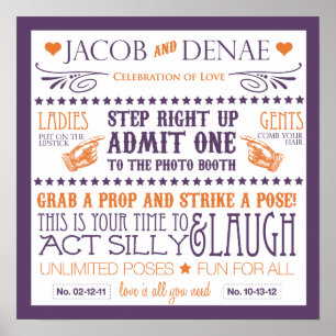 Foto Booth Signage Poster
