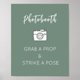 Foto Booth Signature Template für Hochzeit, Party Poster