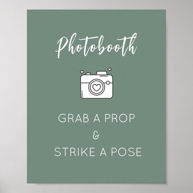 Foto Booth Signature Template für Hochzeit, Party Poster (Vorne)