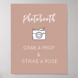 Foto Booth Signature Template für Hochzeit, Party Poster
