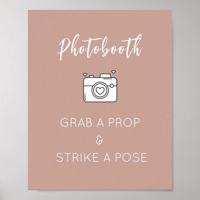 Foto Booth Signature Template für Hochzeit, Party Poster (Vorne)