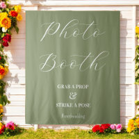 Foto Booth Wedding Sage Green