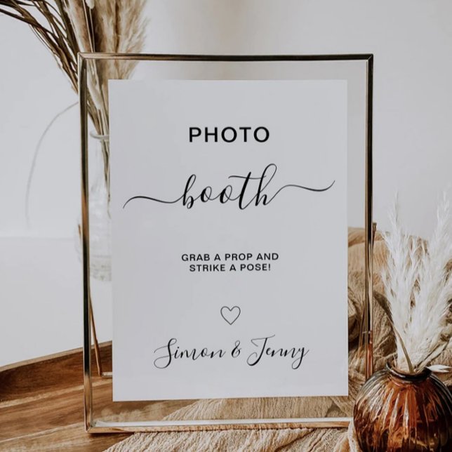 Foto Booth Wedding Sign Template Einladung (Photo Booth Wedding Sign Template)