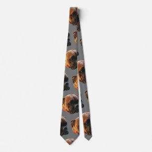 Foto Boxer Welpe Grau Krawatte