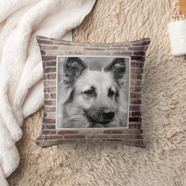 Foto Brickwork Akzent Pillow Kissen (Decke)