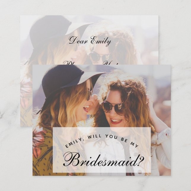 Foto Budget Bridesmaid Vorschlag (Vorne/Hinten)