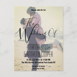 Foto Budget Hochzeitskarte Postkarte