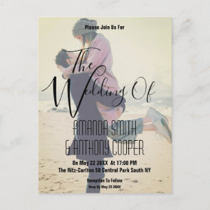 Foto Budget Hochzeitskarte Postkarte