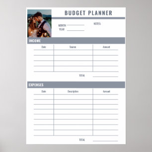 Foto-Budget-Planer hinzufügen Poster