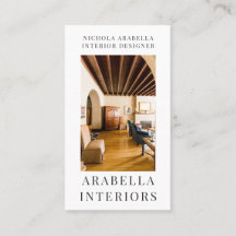 Foto Business Card für den modernen Innenarchitekt