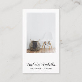 Foto Business Card für den modernen Innenarchitekt Visitenkarte