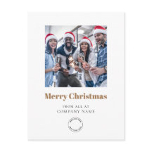 Foto Business Logo Gold Frohe Weihnachten