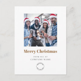 Foto Business Logo Gold Frohe Weihnachten