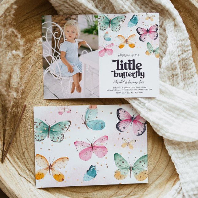 Foto Butterfly zum Geburtstag Einladung (Von Creator hochgeladen)