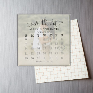 Foto Calendar Herz Save the Date Hochzeitsmagazin Magnet