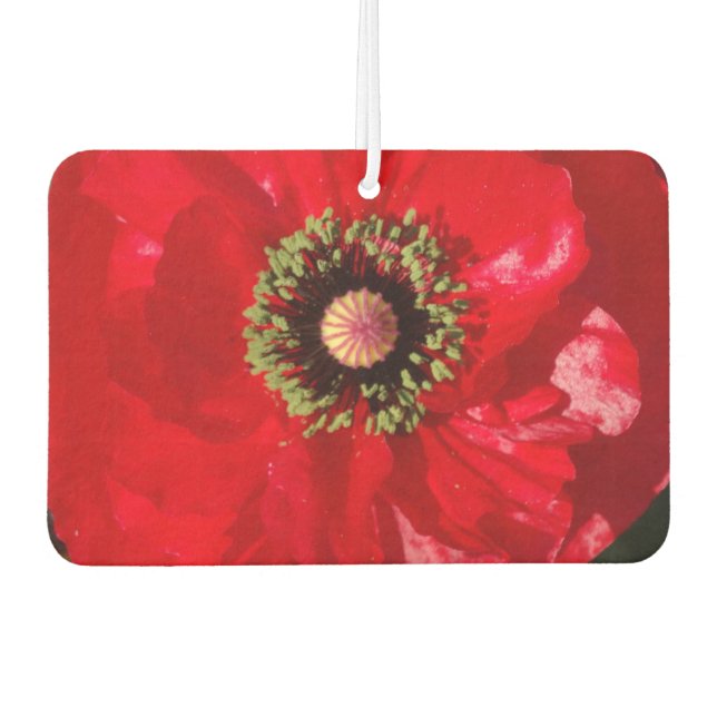 Foto California Red Poppy Blume Autolufterfrischer (Vorderseite)