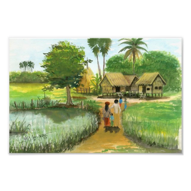 Foto Cambodian Village 2 von Vannak Anan Prum (Vorne)