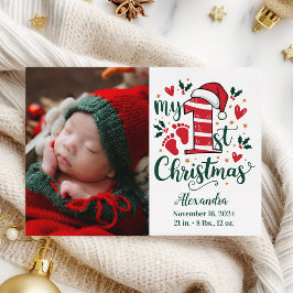 Foto Candy Cane Baby 1. Weihnachten
