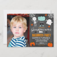 Foto Chalkboard Halloween-Party Geburtstag