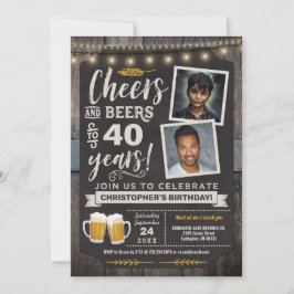 Foto Cheers and Bers 40. Geburtstagseinladung Einladung