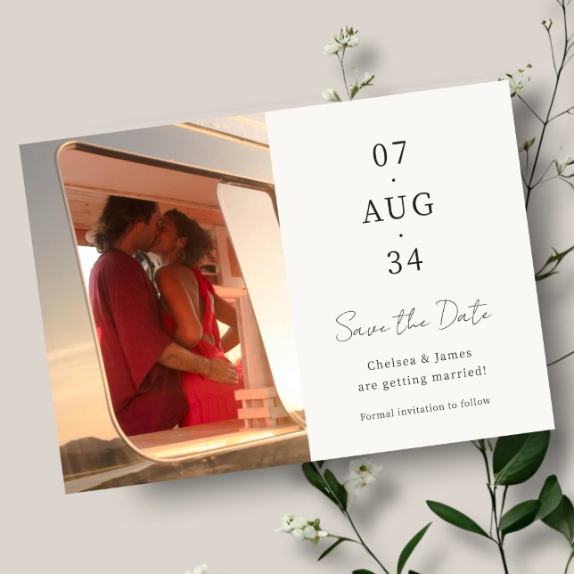 Foto | Chic Minimalistisch Wedding Save the Date (Von Creator hochgeladen)