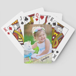 Foto Child Playing Cards für Oma Spielkarten
