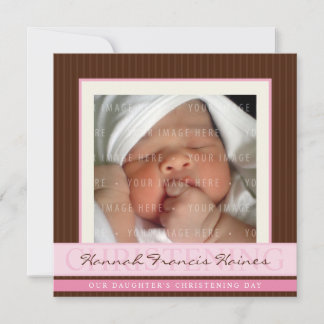 FOTO CHRISTENING ERSUCHT :: Eleganz 4SQ Einladung