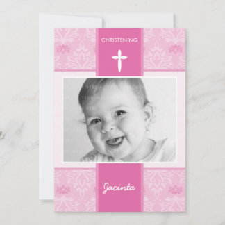 FOTO CHRISTENING ERSUCHT: hübsch 2P Einladung